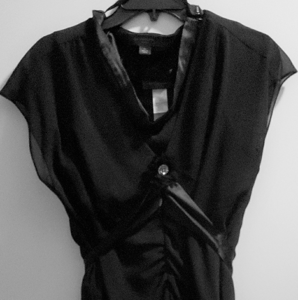 Liz Claiborne Chiffon black pants suit